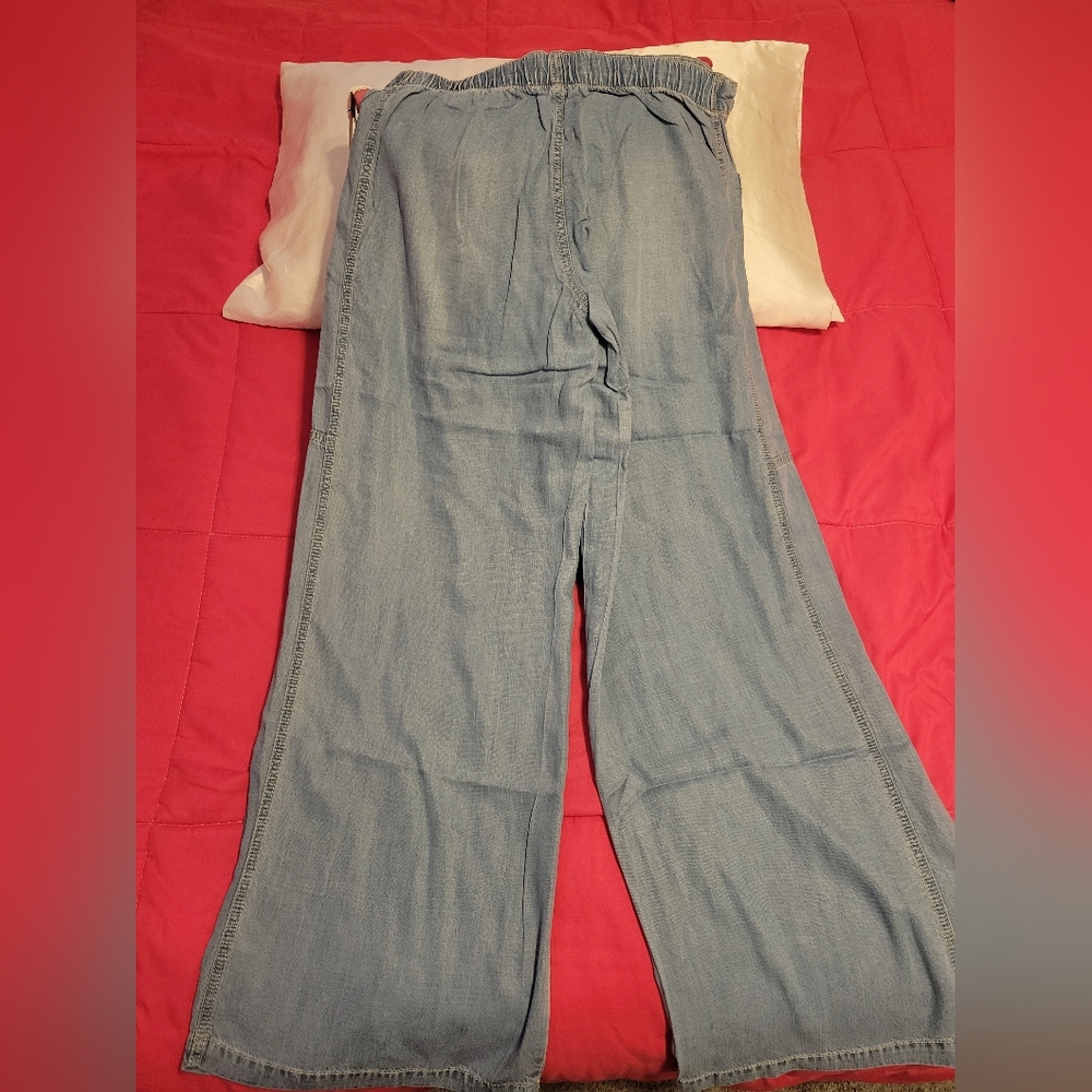 NWT Fashion Nova Saldana Relaxed Non Stretch Wide Leg Jeans - Medium Wash - Picture 4 of 4